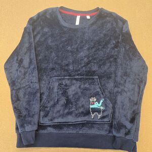 Joyspun Women's Pajama Top With A Pocket At The Front Sz M(8-10) Llama NWT (A21)